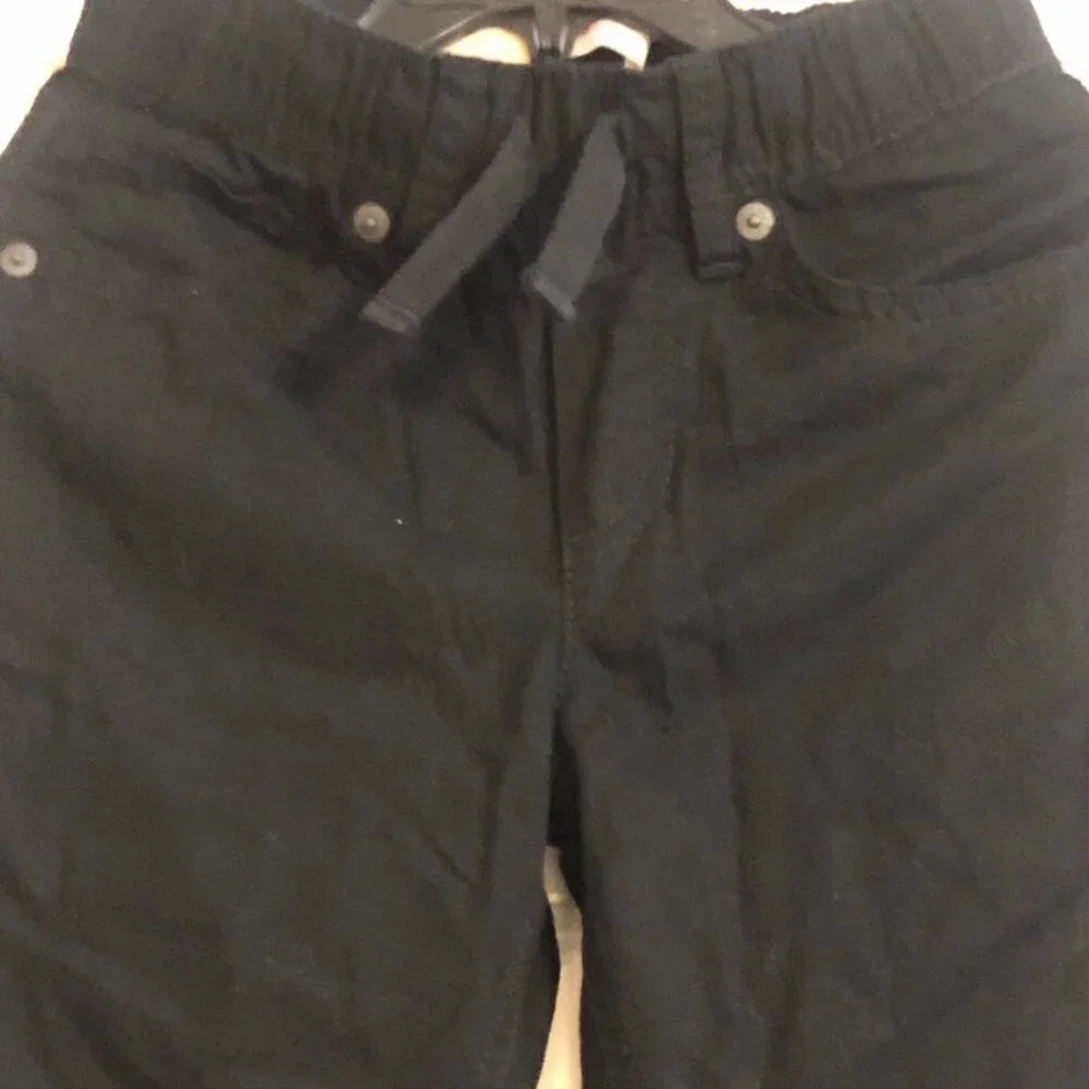 NWT LEVI'S Boys Twill Chino Jogger Pants 5 Pocket 100% Cotton Black 6